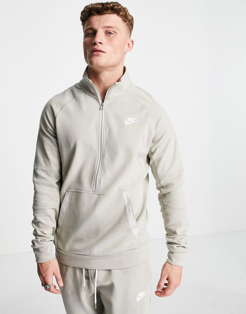 商品NIKE|Nike Modern Essentials half-zip sweat in stone,价格¥348,第5张图片详细描述