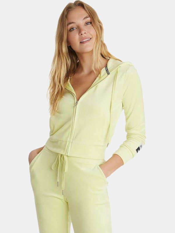 商品Juicy Couture|Juicy Couture Velour Classic Hoodie In Candy Green Candy Green,价格¥725,第1张图片