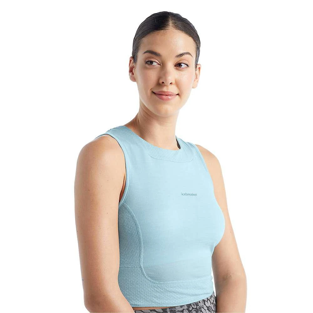 商品Icebreaker|Women's ZoneKnit Cropped Bra-Tank,价格¥375-¥420,第5张图片详细描述