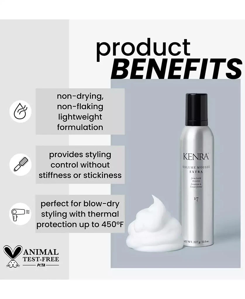 商品Kenra Professional|Volume Mousse Extra, 8-oz.,价格¥155,第2张图片详细描述