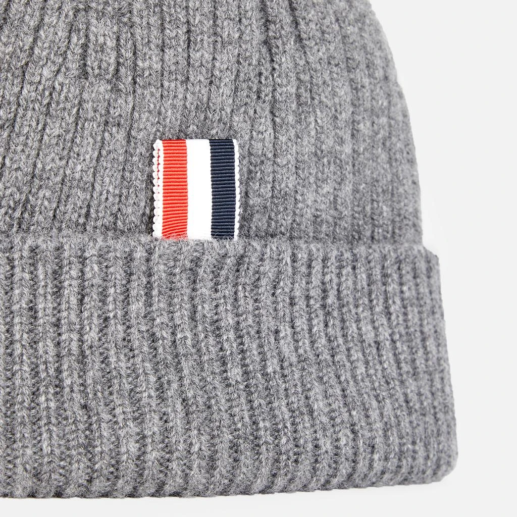 商品Thom Browne|Thom Browne Men's 4-Bar Cashmere Beanie - Med Grey,价格¥2075,第3张图片详细描述