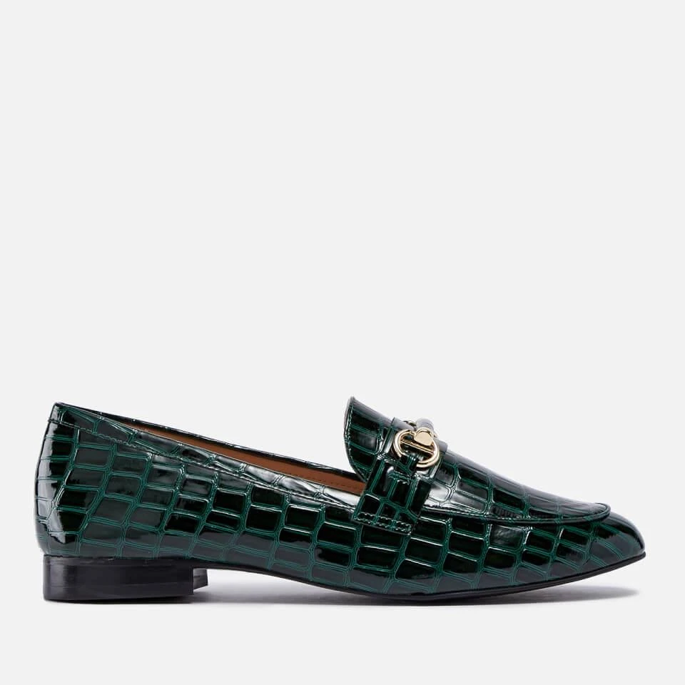 商品Dune|DUNE GRANGE CROC-EFFECT LEATHER LOAFERS,价格¥432,第1张图片