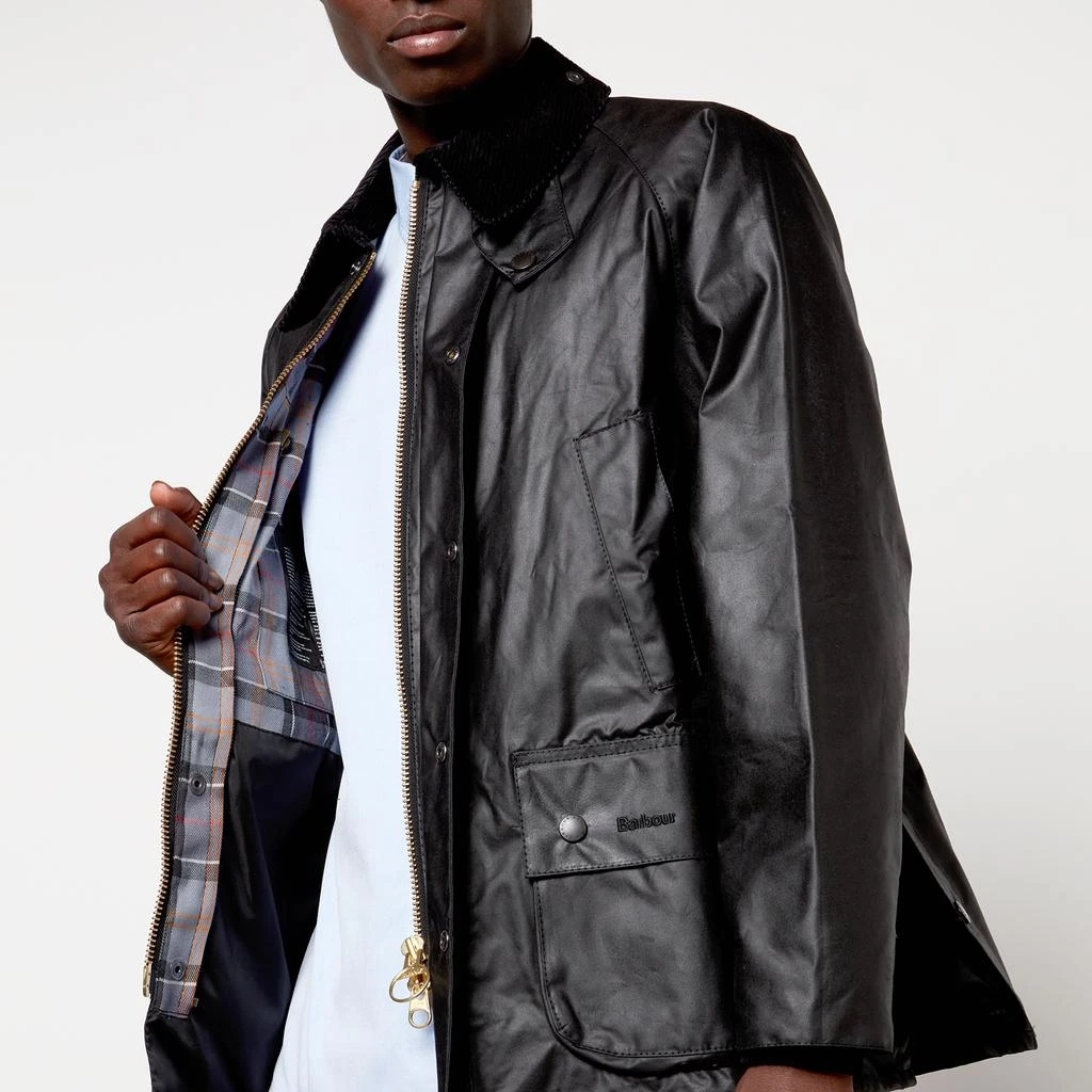 商品Barbour|Barbour Heritage Men's Bedale Wax Jacket - Black,价格¥2073,第4张图片详细描述
