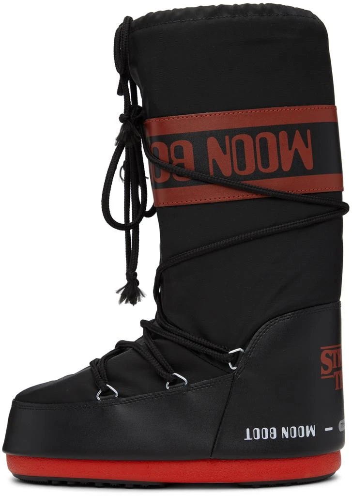 商品Moon Boot|Black & Red Stranger Things Upside Down Boots,价格¥747,第3张图片详细描述