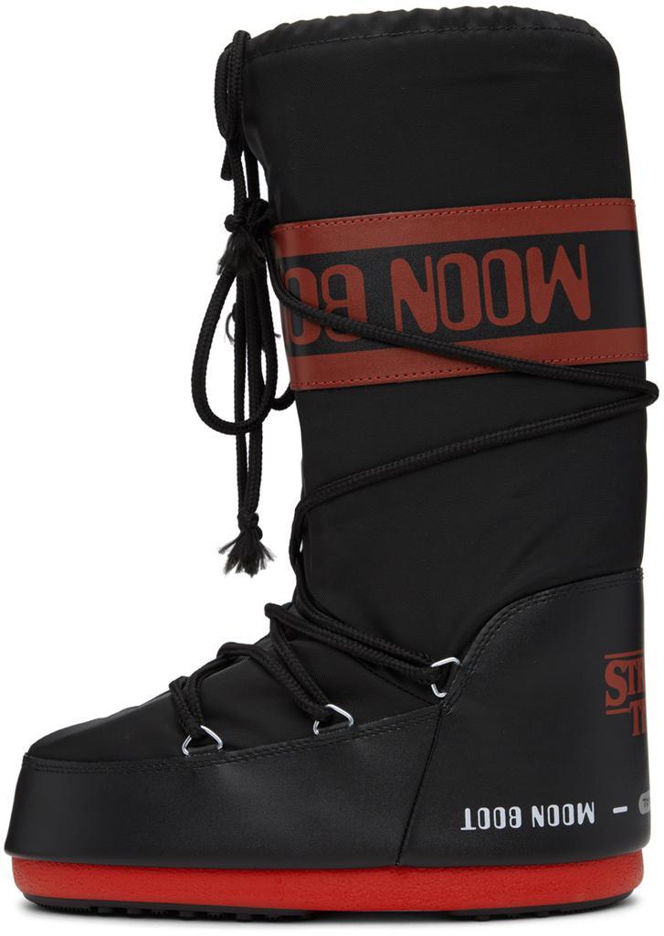 商品Moon Boot|Black & Red Stranger Things Upside Down Boots,价格¥1653,第5张图片详细描述