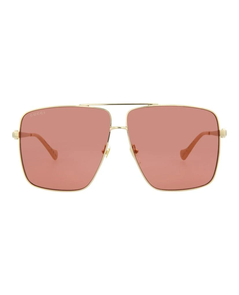 商品Gucci|Aviator-Frame Metal Sunglasses,价格¥1732,第1张图片