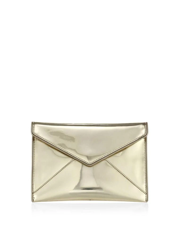 商品Rebecca Minkoff|Leo Metallic PVC Envelope Clutch,价格¥227,第1张图片