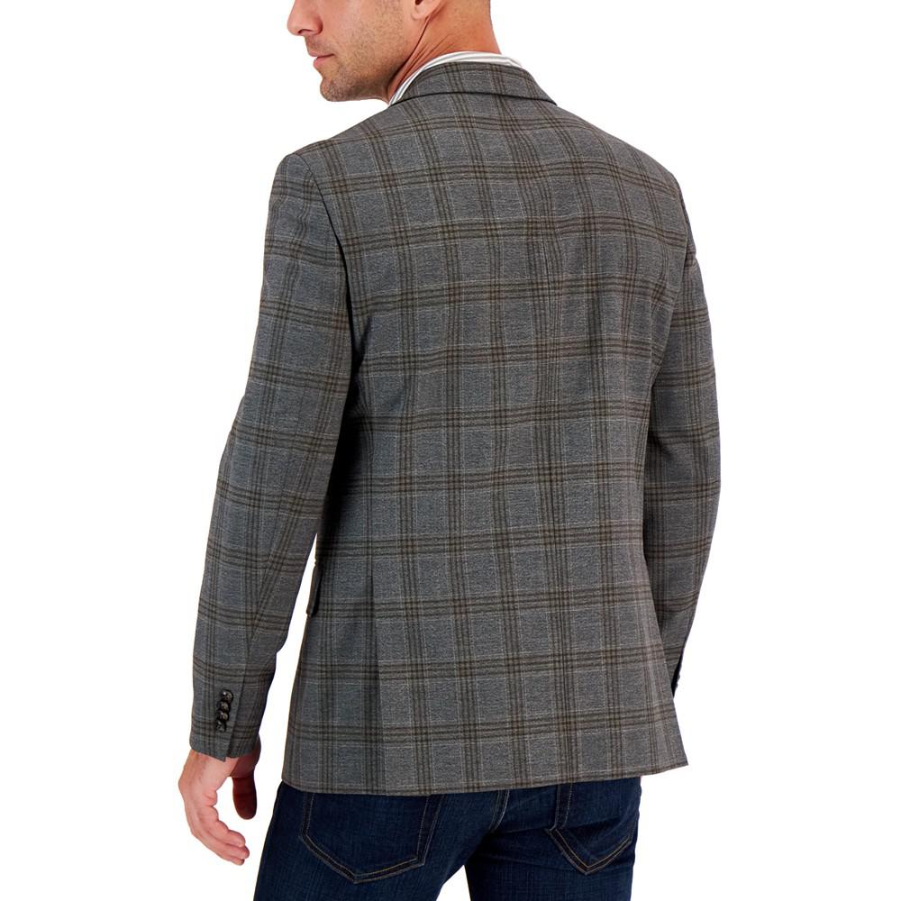 Men's Modern-Fit Plaid Sport Coat商品第2张图片规格展示