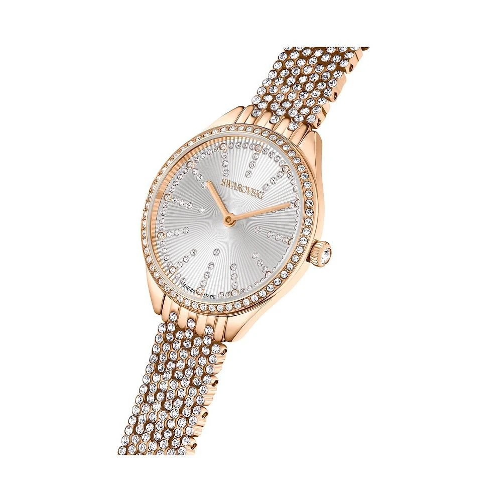 商品Swarovski|Women's Quartz Attract Rose Gold-Tone Metal Watch, Swiss Made 30mm,价格¥3238,第4张图片详细描述