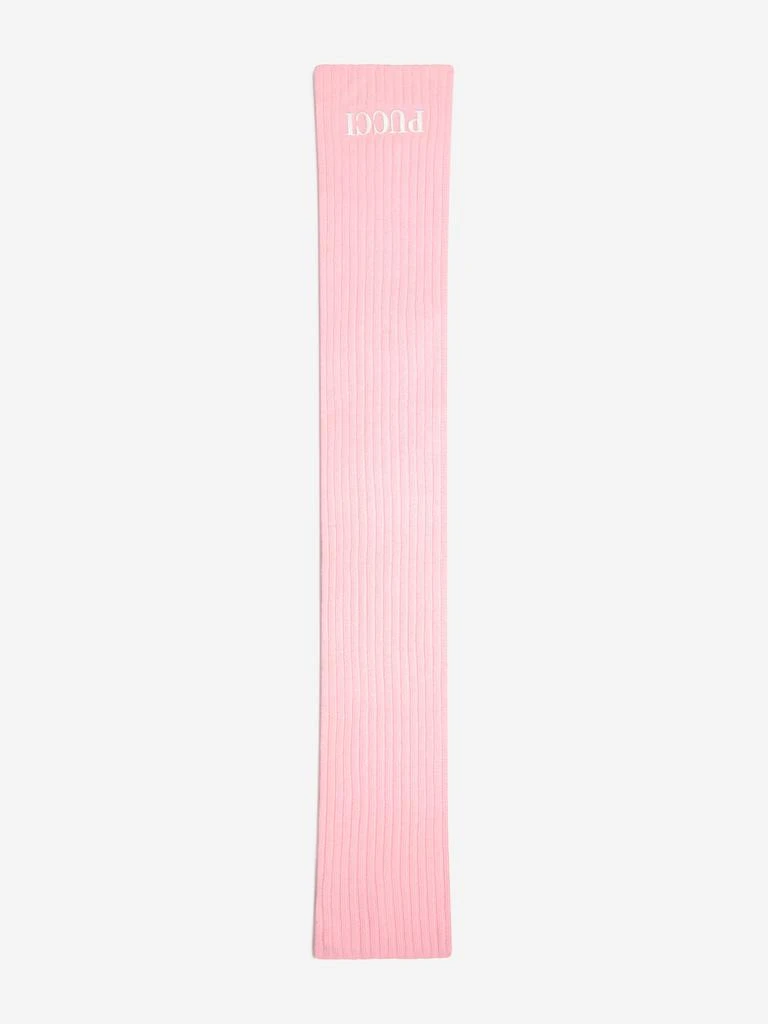 商品EMILIO PUCCI|PUCCI Baby Girls Merino Wool Logo Scarf,价格¥324,第2张图片详细描述