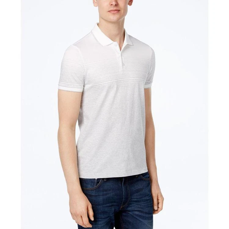 商品Calvin Klein|Men's Slim Fit Ombré Liquid Cotton Polo,价格¥180,第2张图片详细描述
