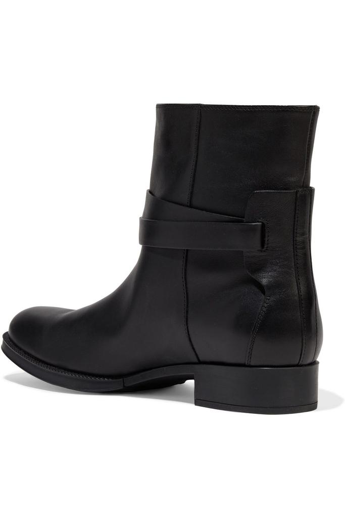 Buckled leather ankle boots商品第3张图片规格展示