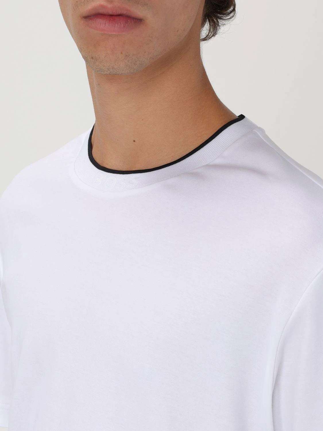商品Hugo Boss|Hugo Boss 男士T恤 50519354100 白色,价格¥676,第4张图片详细描述