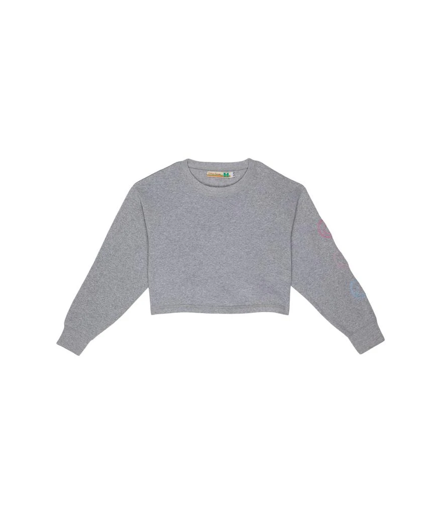 商品Vintage Havana Kids|Crop Crew w/ Smiley Embroidery (Little Kids/Big Kids),价格¥217,第1张图片