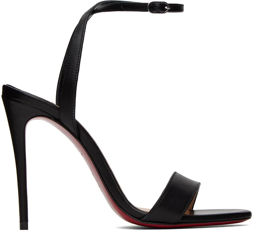 商品Christian Louboutin|Black Loubigirl 100 Heeled Sandals,价格¥6412,第1张图片