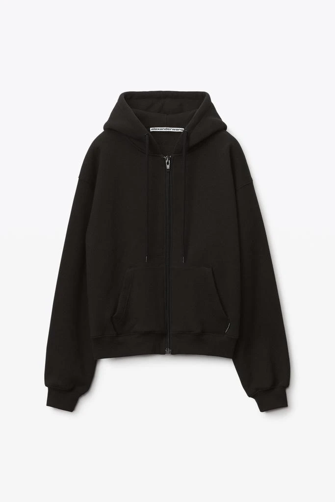 商品Alexander Wang|ZIP HOODIE IN DENSE FLEECE,价格¥2211,第3张图片详细描述