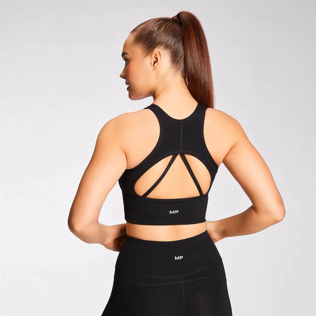 商品Myprotein|MP Women's Power Longline Sports Bra - Black,价格¥133,第5张图片详细描述