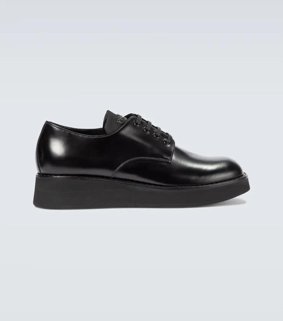 Leather platform Derby shoes商品第1张图片规格展示