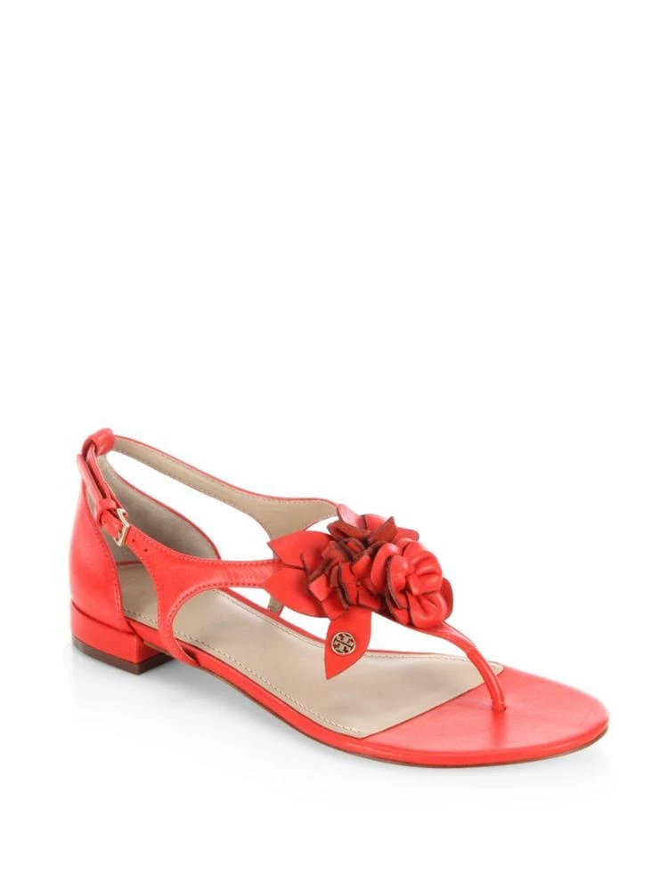 商品Tory Burch|Blossom Leather Thong Sandals,价格¥835,第1张图片