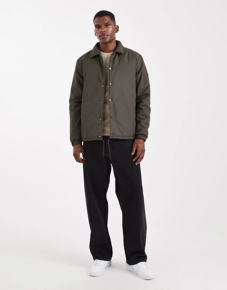 商品Brave Soul|Brave Soul padded jacket with collar in khaki,价格¥327,第2张图片详细描述