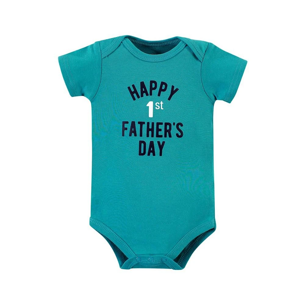 商品Hudson|Baby Boys Short Sleeve Bodysuits, Pack of 3,价格¥187,第3张图片详细描述