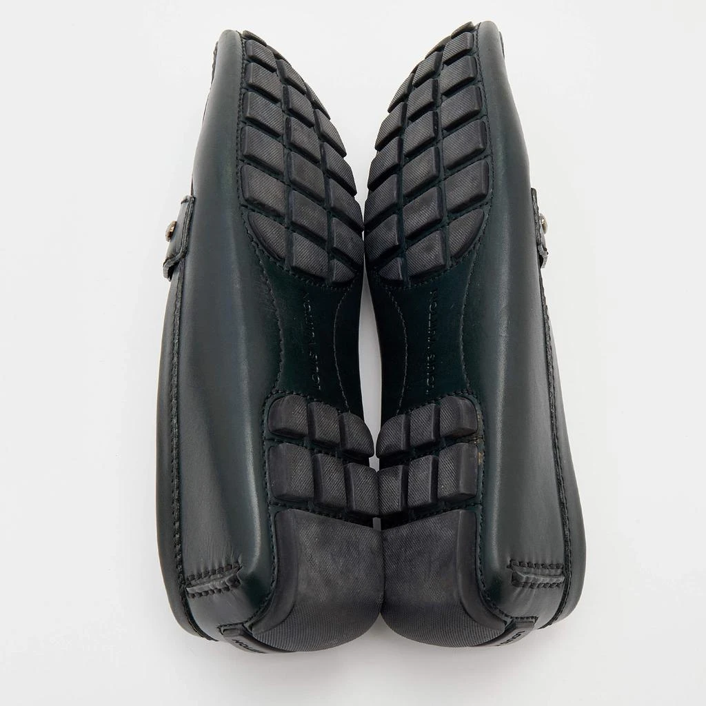 Louis Vuitton Dark Green Leather Monte Carlo Slip On Loafers Size 41.5 商品
