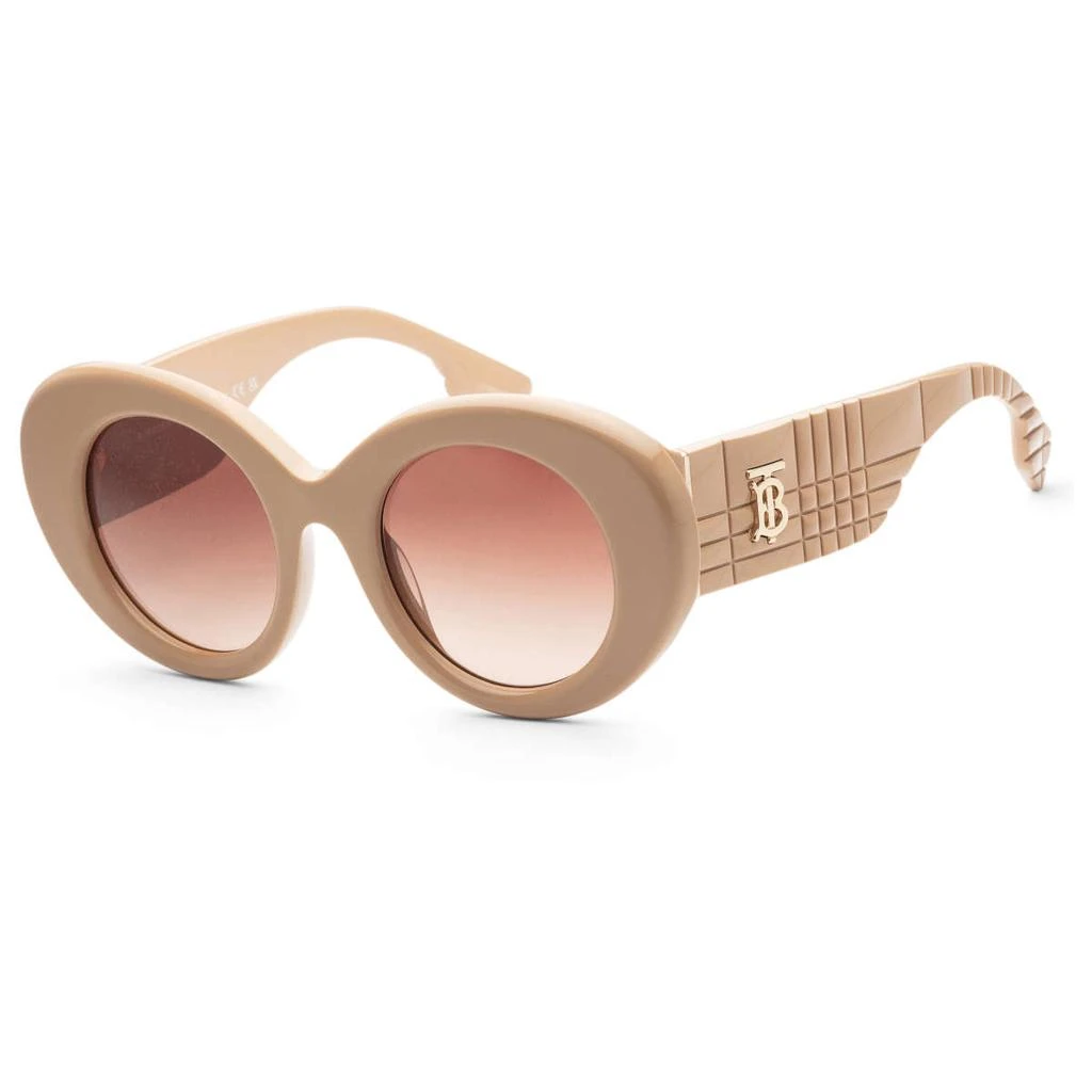 商品Burberry|Burberry Women's Beige Round Sunglasses,价格¥835,第1张图片