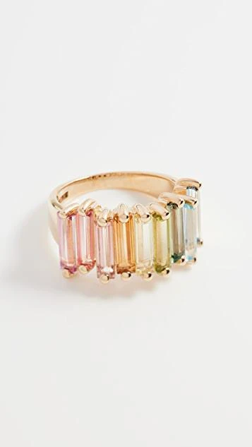 商品Suzanne Kalan|14k 黄金半指环,价格¥17496,第1张图片