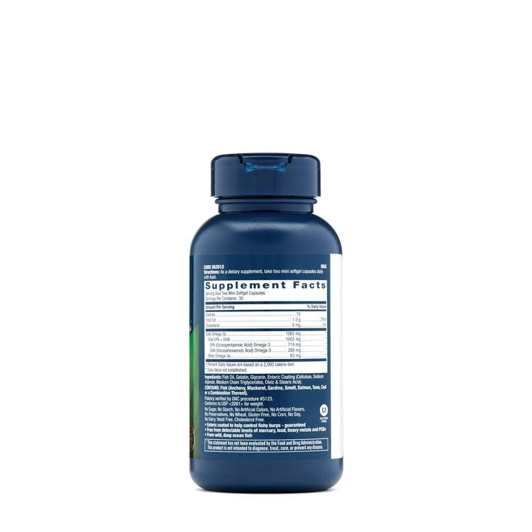 商品GNC|三倍强效鱼油迷你软胶囊,价格¥75,第2张图片详细描述