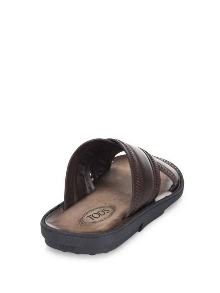 商品Tod's|Crisscross Leather Slides,价格¥2228,第2张图片详细描述