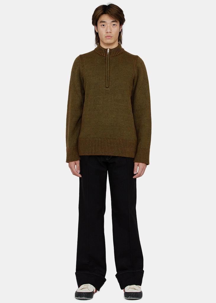 Maison Margiela Wool Quarter Zip Sweater商品第1张图片规格展示