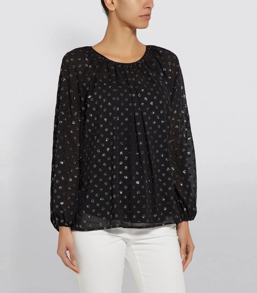 商品Max Mara|Glitter Polka-Dot Blouse,价格¥4836,第3张图片详细描述