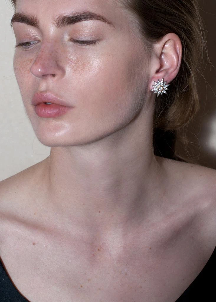 商品APPLES & FIGS|Celestial stars ruby sterling silver earrings,价格¥1717,第3张图片详细描述