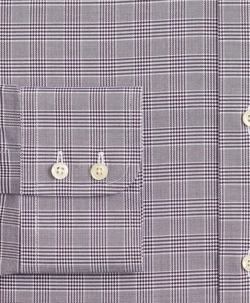 商品Brooks Brothers|Regent Regular-Fit Dress Shirt, Non-Iron Royal Oxford Glen Plaid,价格¥373,第5张图片详细描述