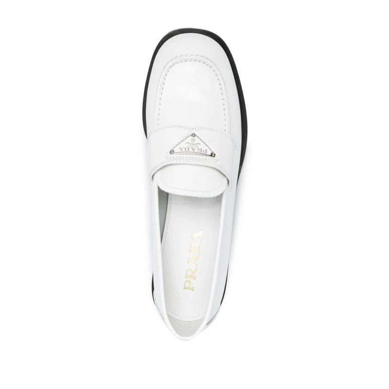 PRADA 普拉达 女士白色露趾平底拖鞋 1D238M-055-F0009 商品