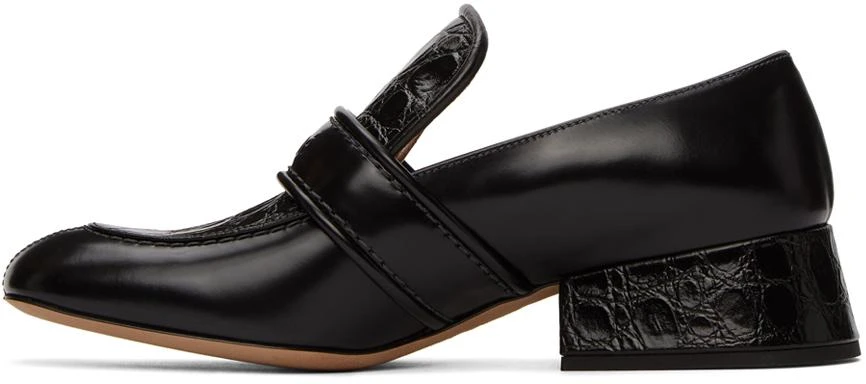 商品Chloé|Black Croc Cheryl Loafers,价格¥2114,第3张图片详细描述