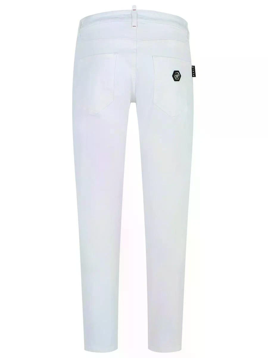 商品【商品预售7天】 Philipp Plein|Philipp Plein 男士牛仔裤 SAECMDT4097PDE004N01W 白色,价格¥3054,第4张图片详细描述