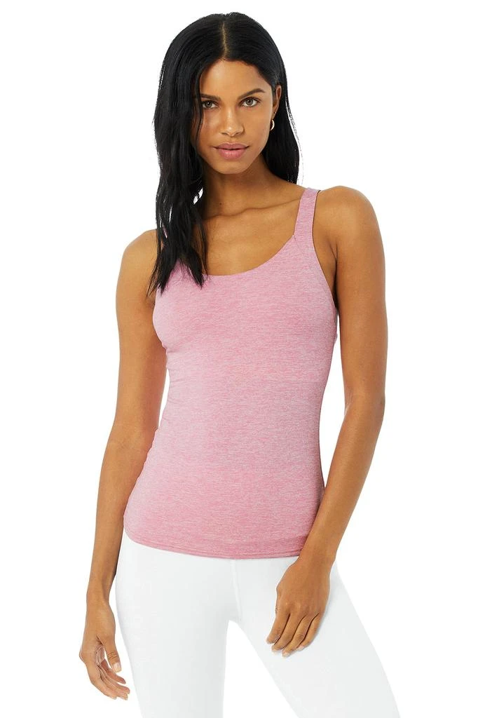 商品Alo|Alosoft Complete Tank - Parisian Pink Heather,价格¥368,第1张图片