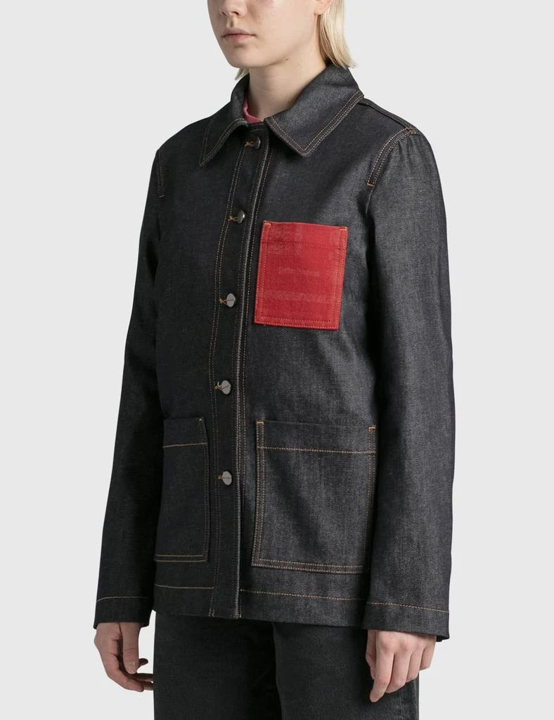 商品Palm Angels|Bandana Pocket Workwear Jkt Blue Red,价格¥1182,第2张图片详细描述