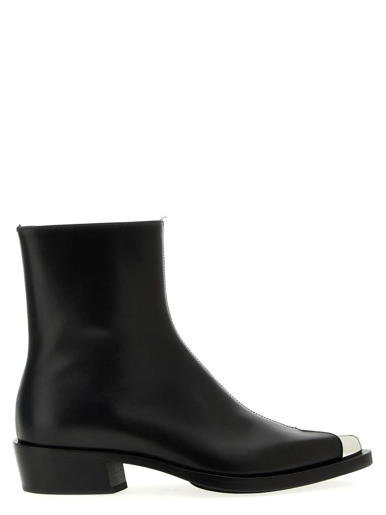 商品Alexander McQueen|Punk Ankle Boots Boots, Ankle Boots Black,价格¥6017,第1张图片