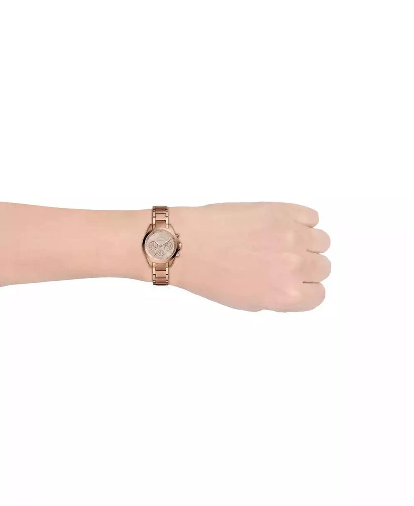 商品Fossil|Women's Modern Courier Chronograph Rose Gold Stainless Steel Watch 36mm,价格¥1475,第3张图片详细描述