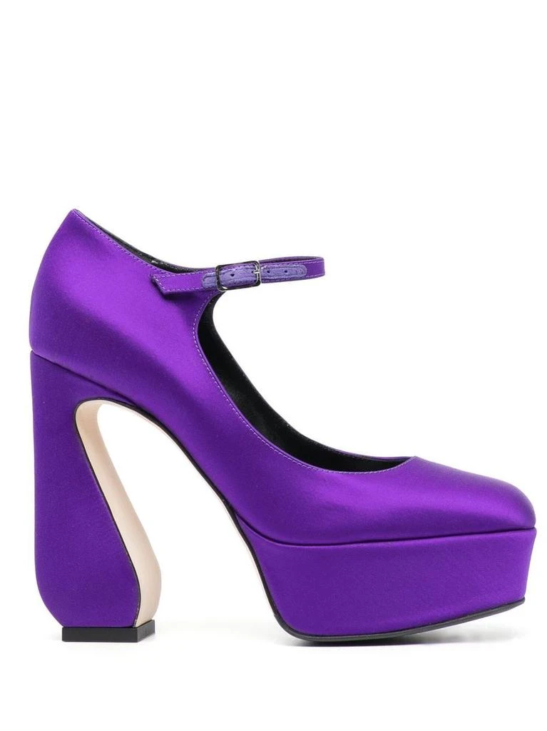 商品Si Rossi|SI ROSSI - Crepe Satin Pumps,价格¥2656,第1张图片