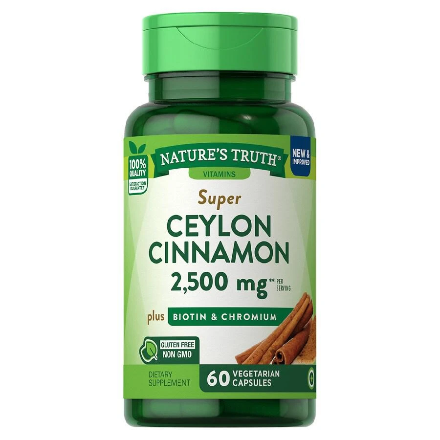 商品Nature's Truth|Super Cinnamon Plus Biotin & Chromium, Capsules,价格¥92,第1张图片