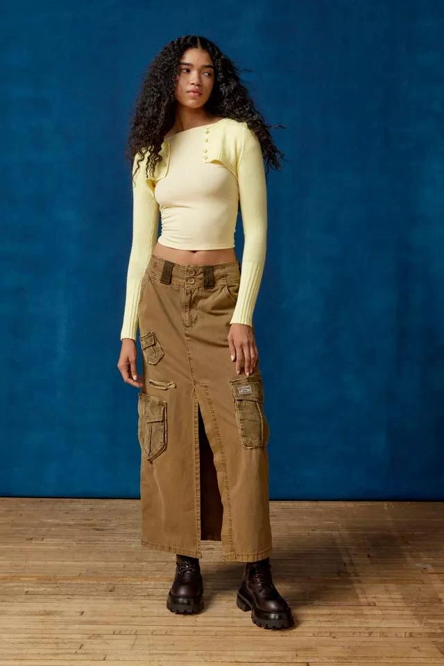 商品BDG|BDG Tracey Utility Maxi Skirt,价格¥112,第2张图片详细描述