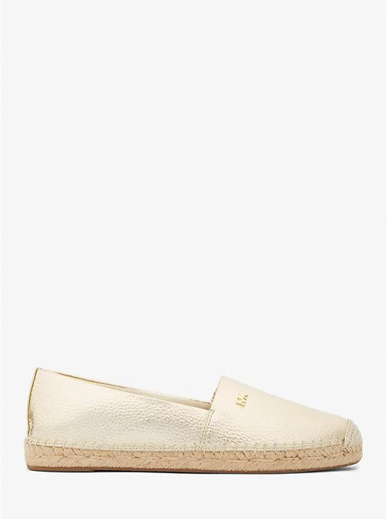 商品Michael Kors|Kendrick Metallic Faux Pebbled Leather Espadrille,价格¥381,第2张图片详细描述