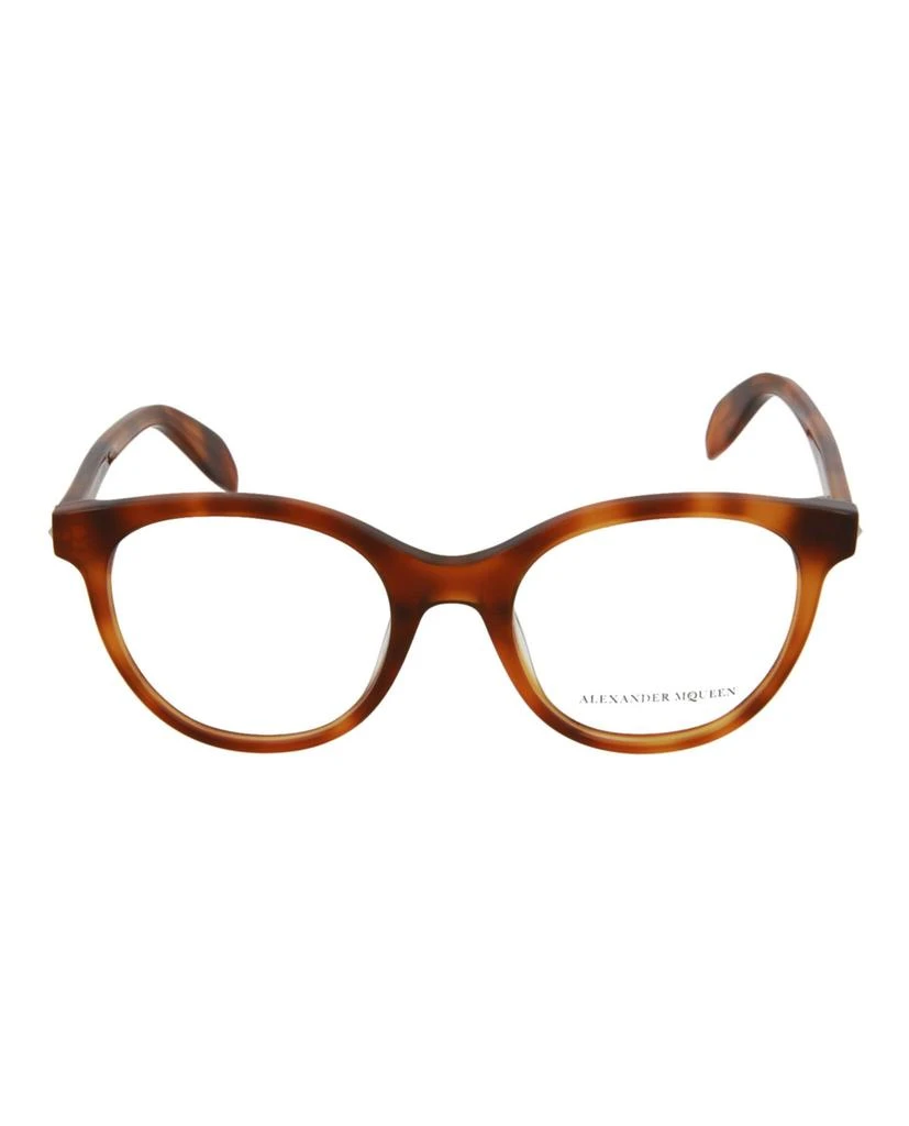 商品Alexander McQueen|Round Acetate Optical Glasses,价格¥1104,第1张图片