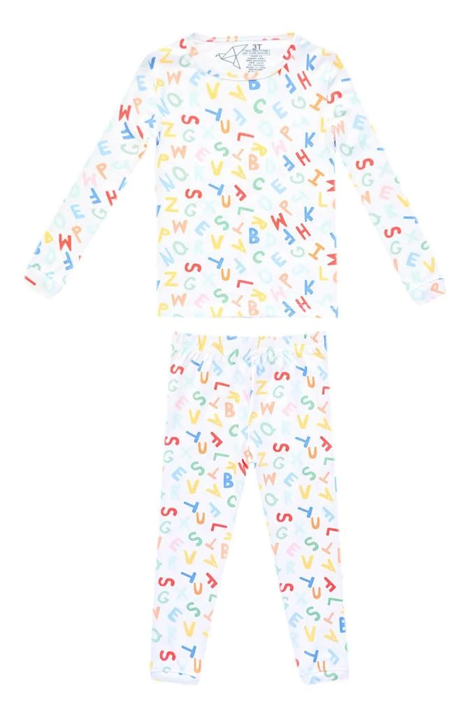 商品Copper Pearl|Kids' Webster Fitted Long Sleeve Two-Piece Pajamas,价格¥105,第1张图片