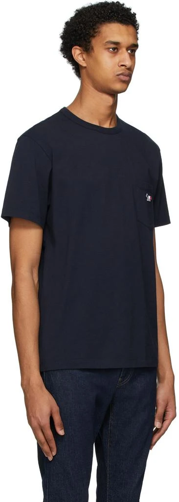 商品Maison Kitsune|Navy Tricolor Fox T-Shirt,价格¥558,第2张图片详细描述