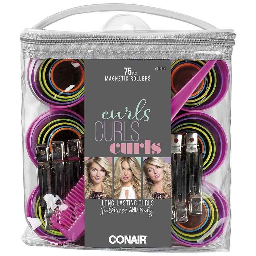 商品Conair|Magnetic Multi-Size Hair Roller, Comb and Clip Set,价格¥115,第3张图片详细描述