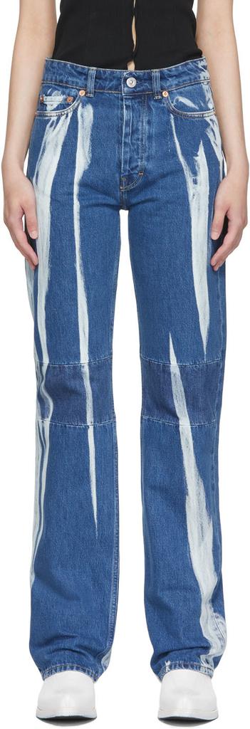 蓝色 Bleach 牛仔裤商品第1张图片规格展示